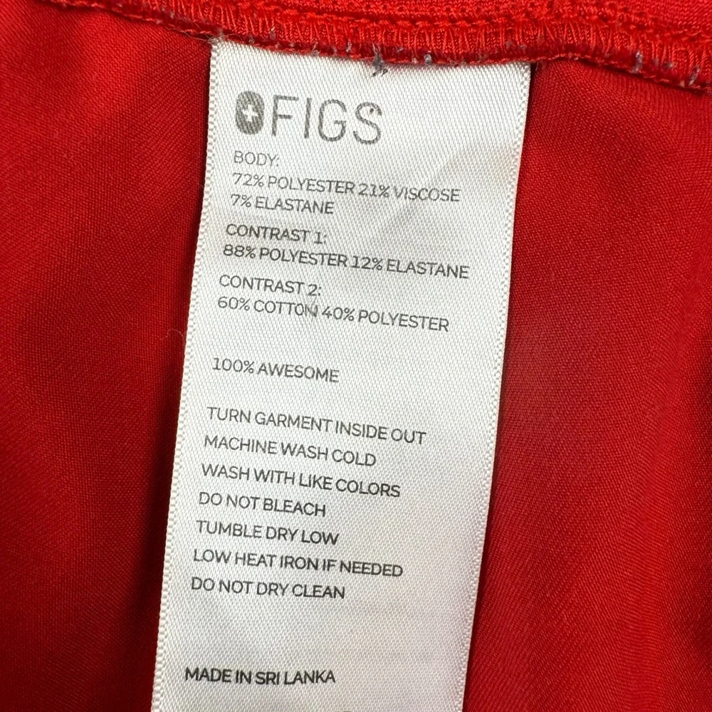 FIGS Technical Collection Red Scrub Jogger Pants Mens XXL FIONx Stretch Pockets